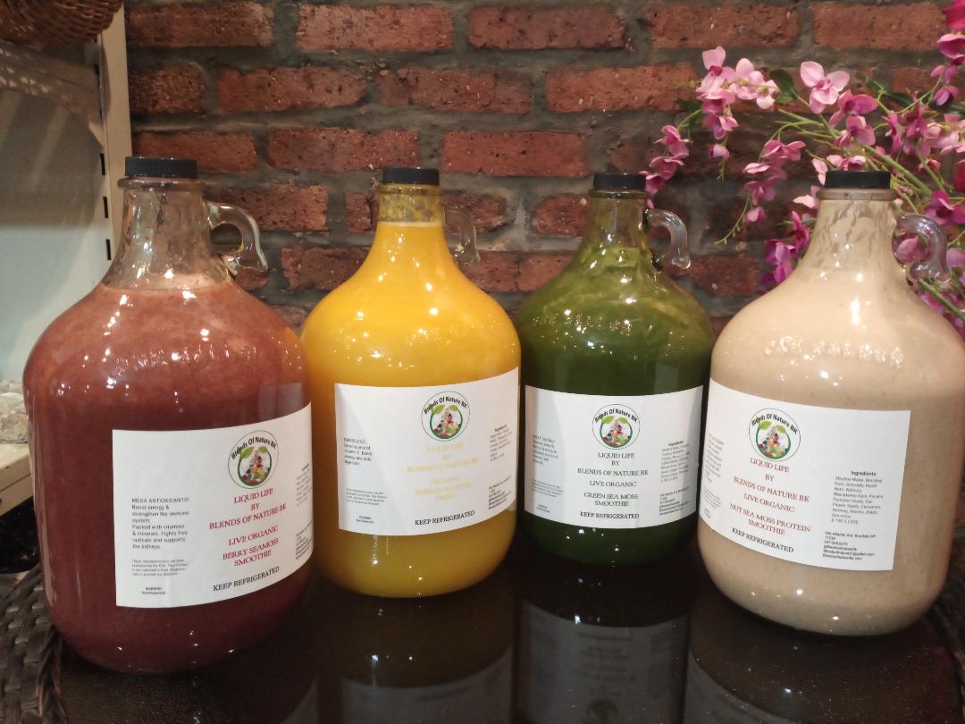 Organic Drinks & Sea Moss Smoothies By The Gallon & Half Gallon