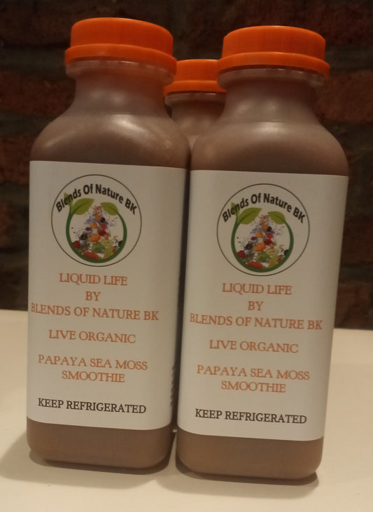 Organic Papaya Sea Moss Smoothie 16 oz 4 Pack