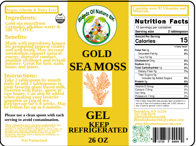 Gold Sea moss gel