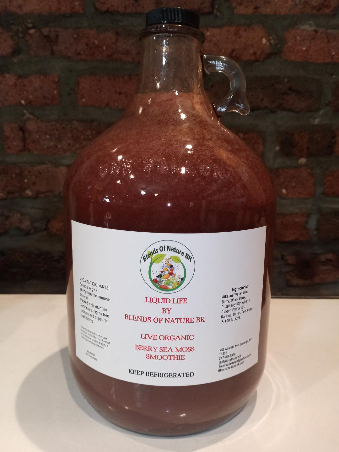 Organic Drinks & Sea Moss Smoothies By The Gallon & Half Gallon