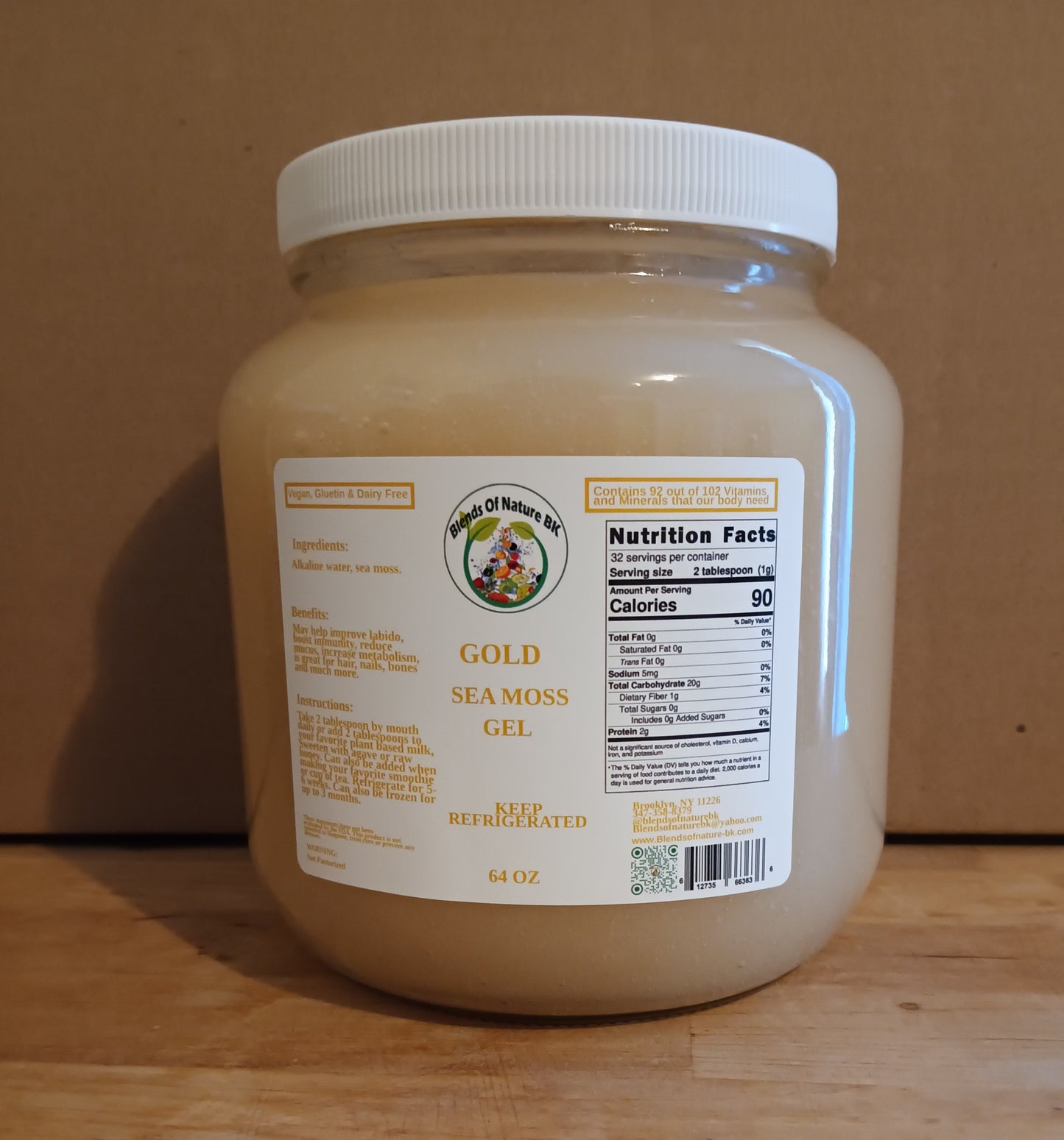 Gold Sea moss gel