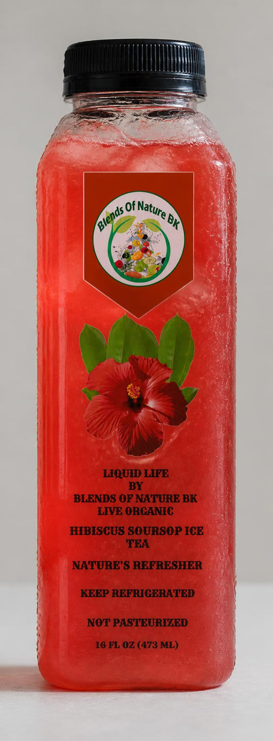 Hibiscus Sour Sop Ice Tea 16 oz Pack Of 4
