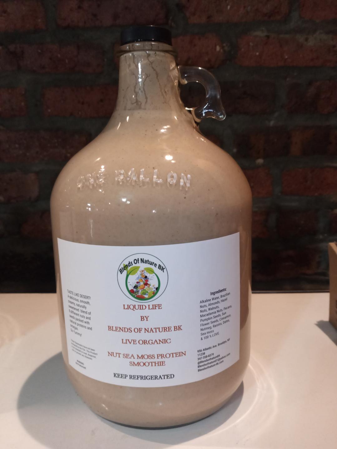 Organic Drinks & Sea Moss Smoothies By The Gallon & Half Gallon