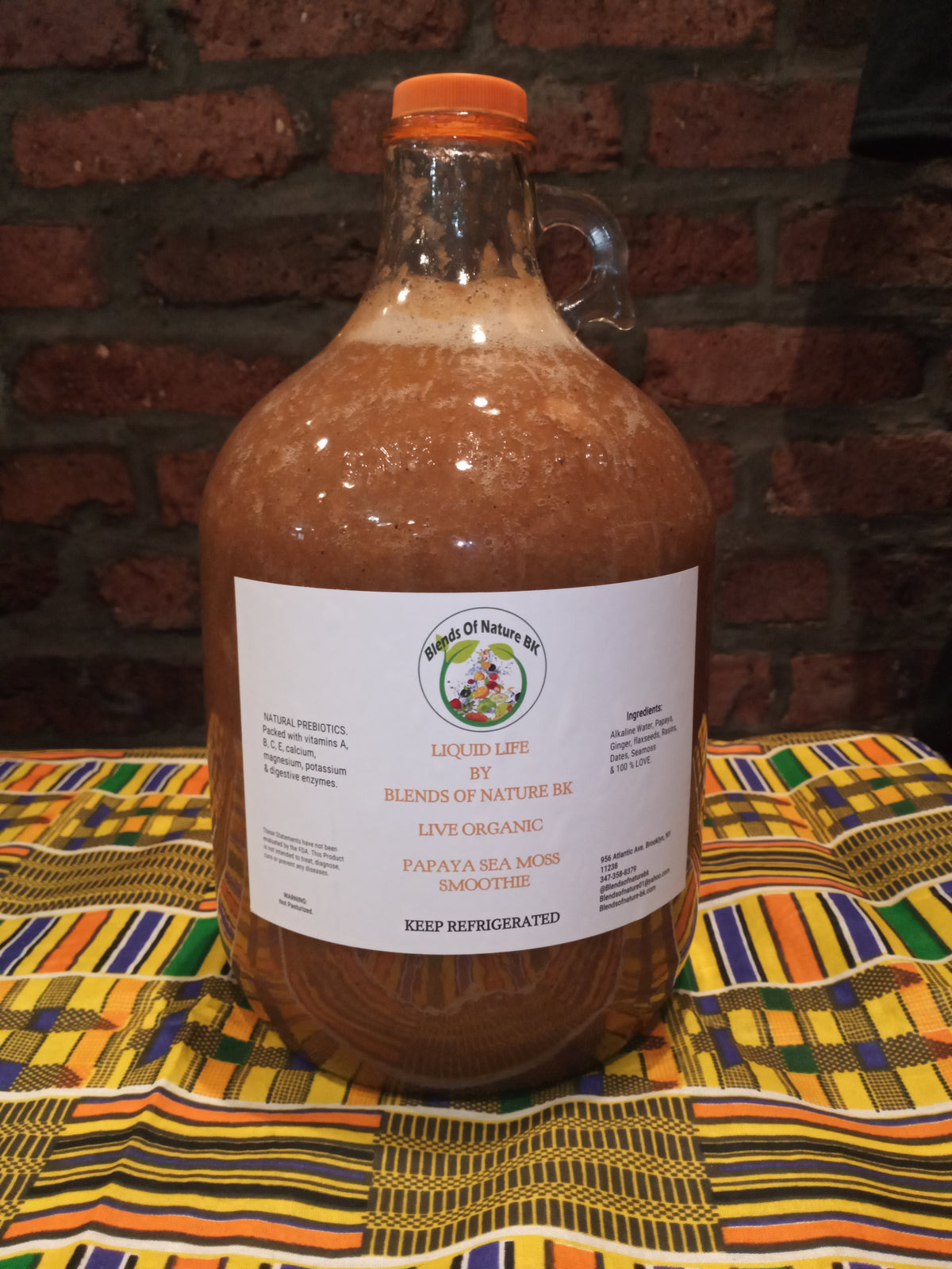 Organic Drinks & Sea Moss Smoothies By The Gallon & Half Gallon