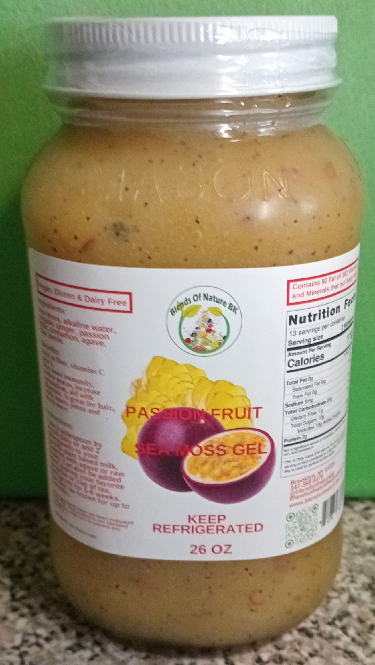 PASSION FRUIT SEA MOSS GEL