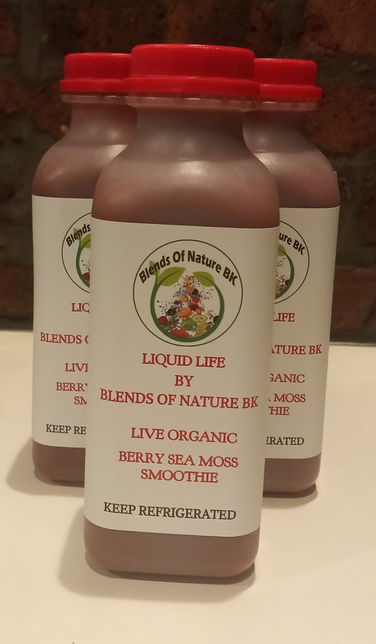 Organic Berry Sea Moss Smoothie 16 oz Pack Of 4